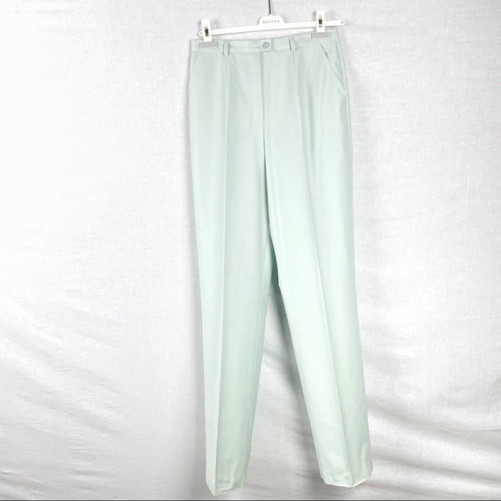 Vintage Escada Wool Silk Straight Leg Pants